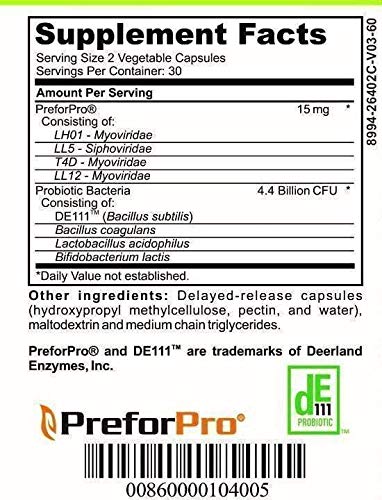 Casa de Sante label front bottle conveys vegan, dairy-free formulation for friendly gut health