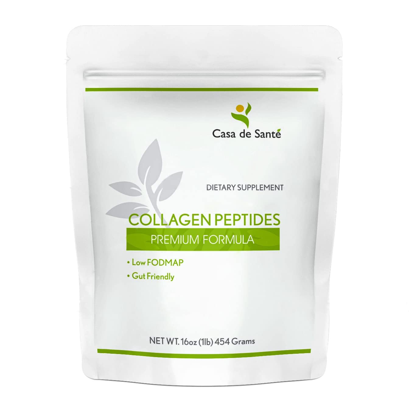 Casa de Sante Low FODMAP collagen scoop for precise serving.