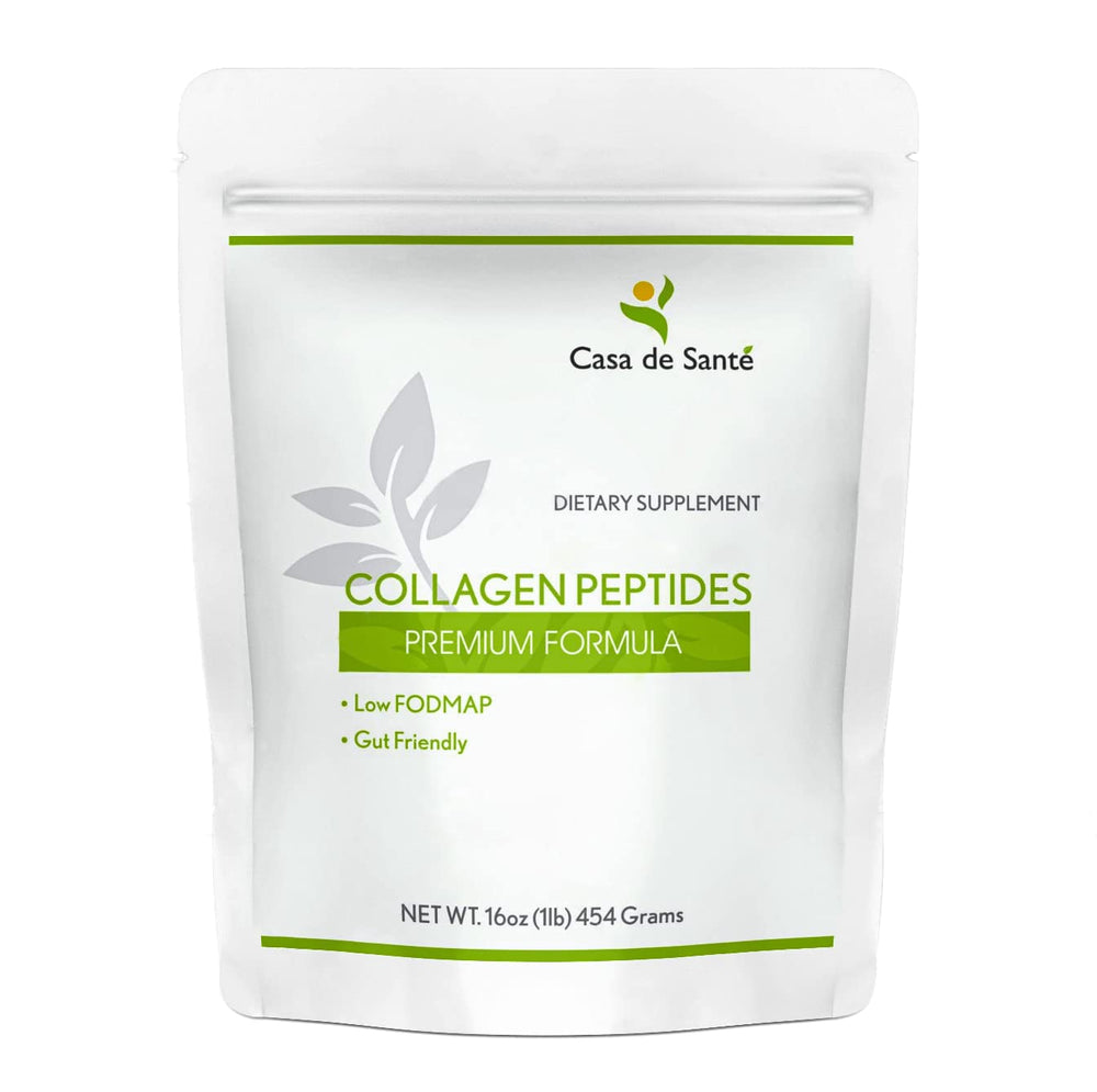 Casa de Sante Low FODMAP collagen scoop for precise serving.