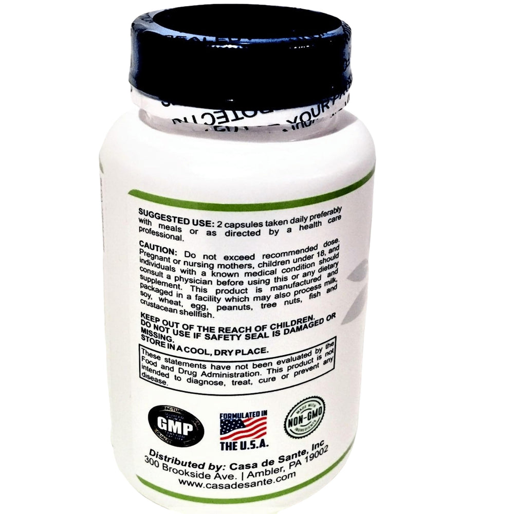 Casa de Sante probiotic capsules closeup showing durable strains for gut balance