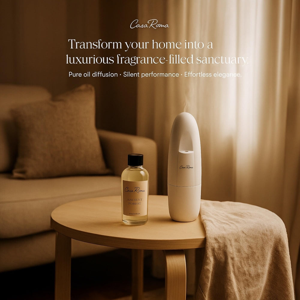 Casa Roma Ancient Forest residue-free diffusion for a clean aroma.