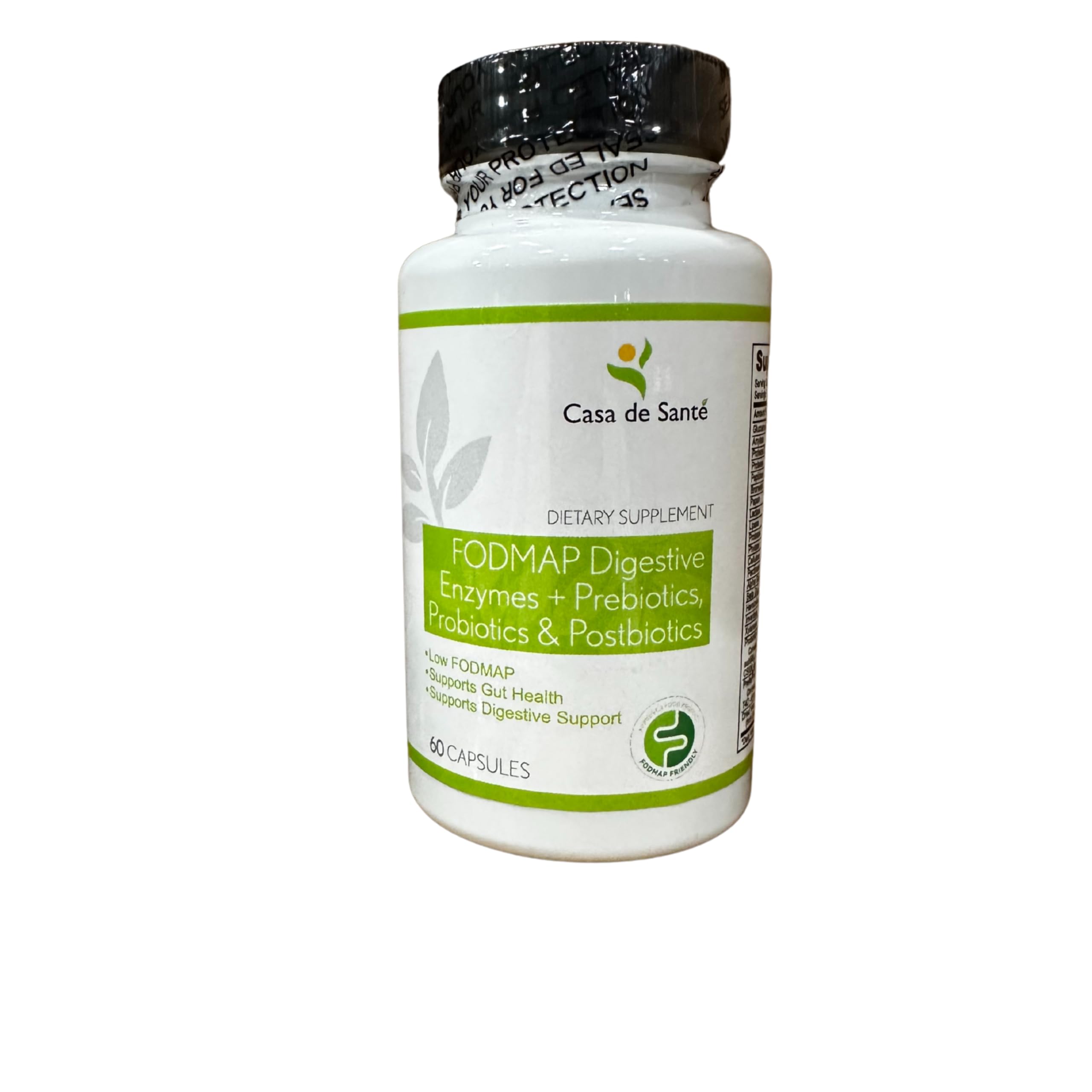 Casa de Sante Digestive Comfort bottle shows reduced bloat after meals