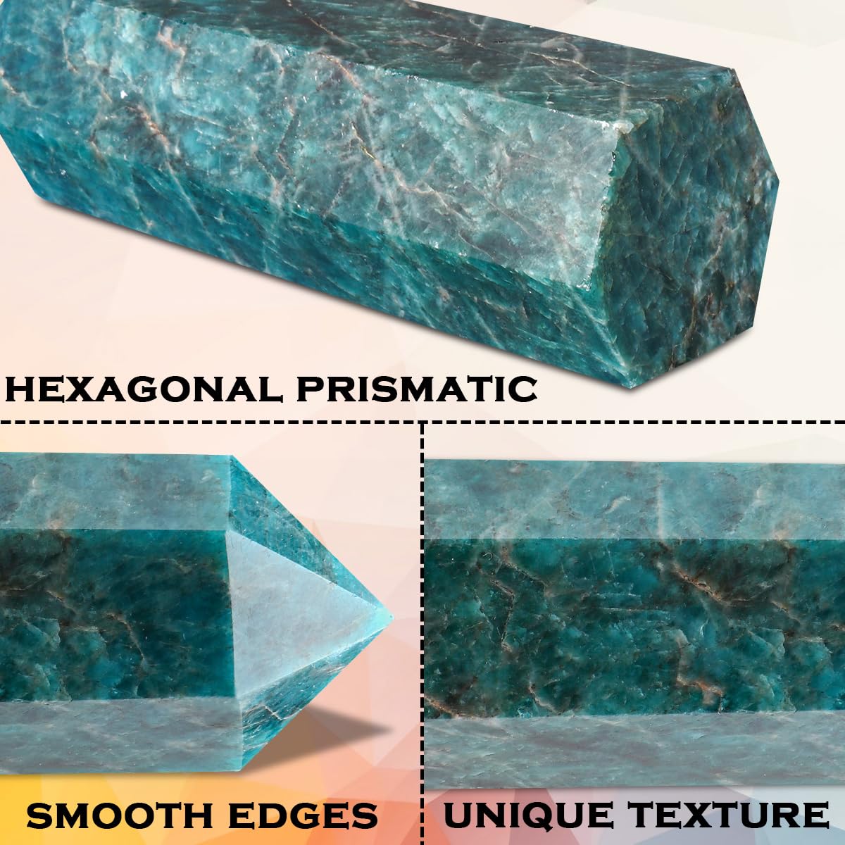 CASMON blue apatite wand height 10-11 cm for desk display