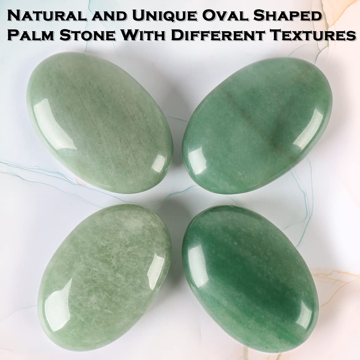 Casmon oval palm stone as a decor accent with natural shine