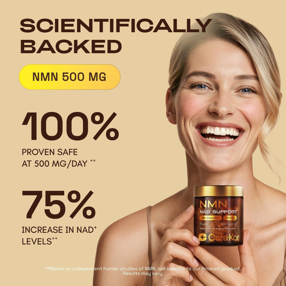 Cata-Kor NMN with quercetin and resveratrol.