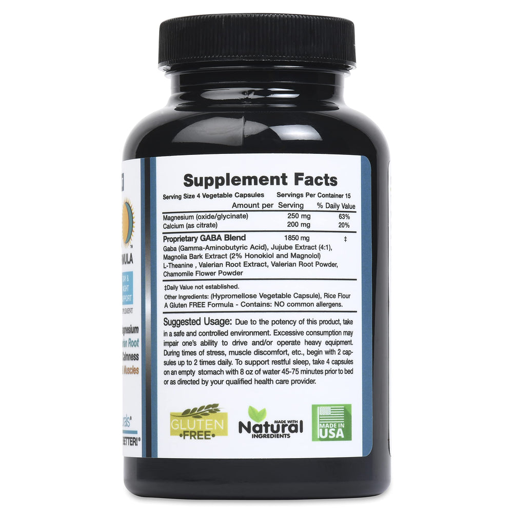 Catalina Naturals GABA 2300mg capsules pour shows easy-to-swallow soft capsules for daily use.