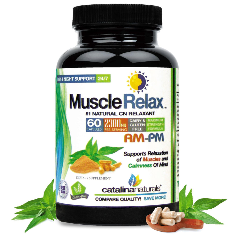 Catalina Naturals Original Muscle Relax bottle front view for everyday calm support.