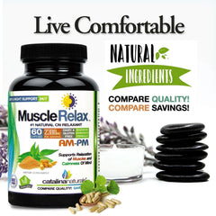 Bottle label of Catalina Naturals Original Muscle Relax showing magnesium blend.