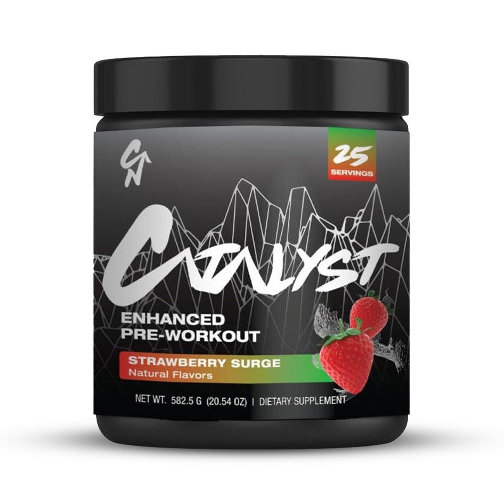 Catalyst Nutrition Enhanced Pre Workout bottle for on-the-go energy and focus