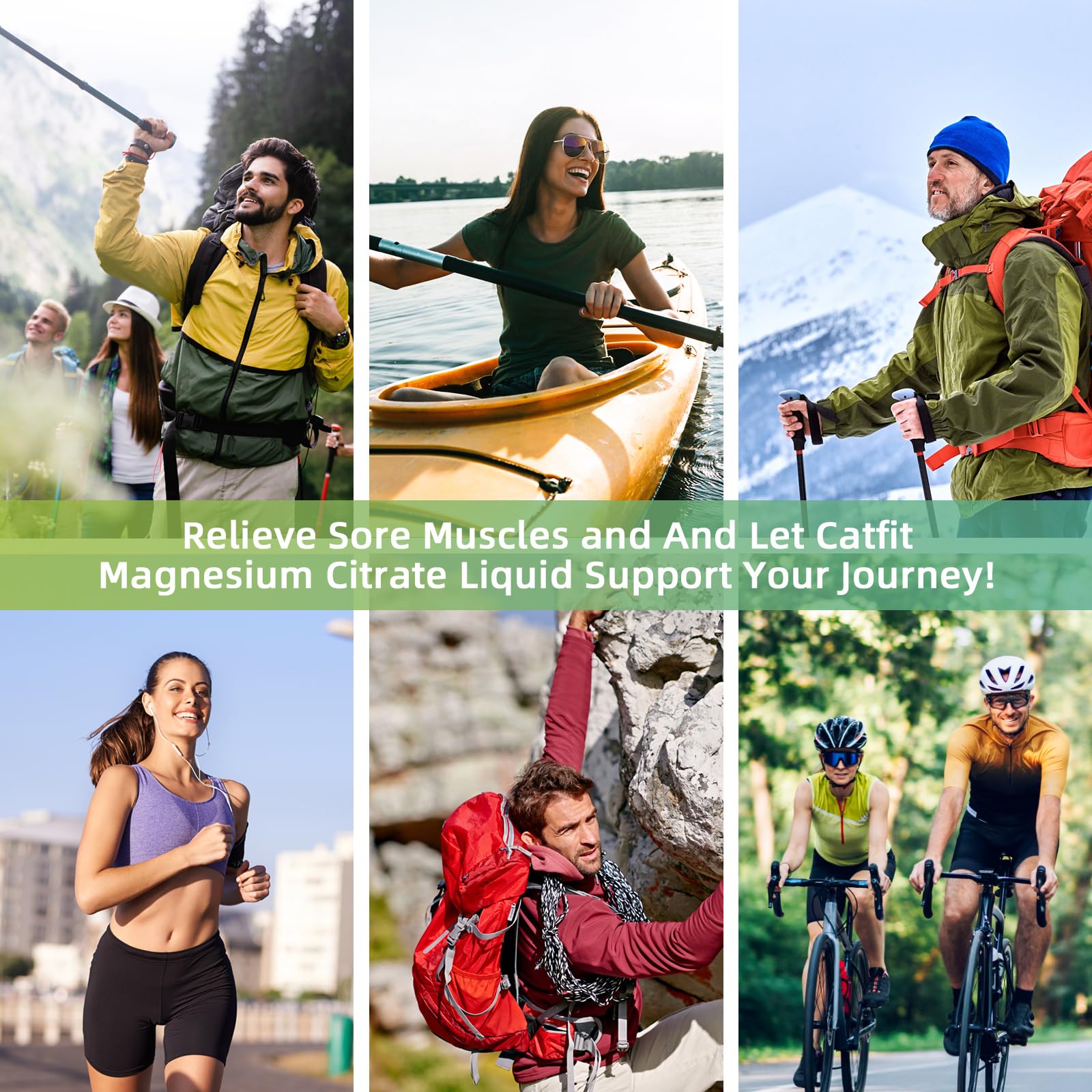 Catfit Magnesium Citrate Liquid ingredients highlight 7-in-1 blend