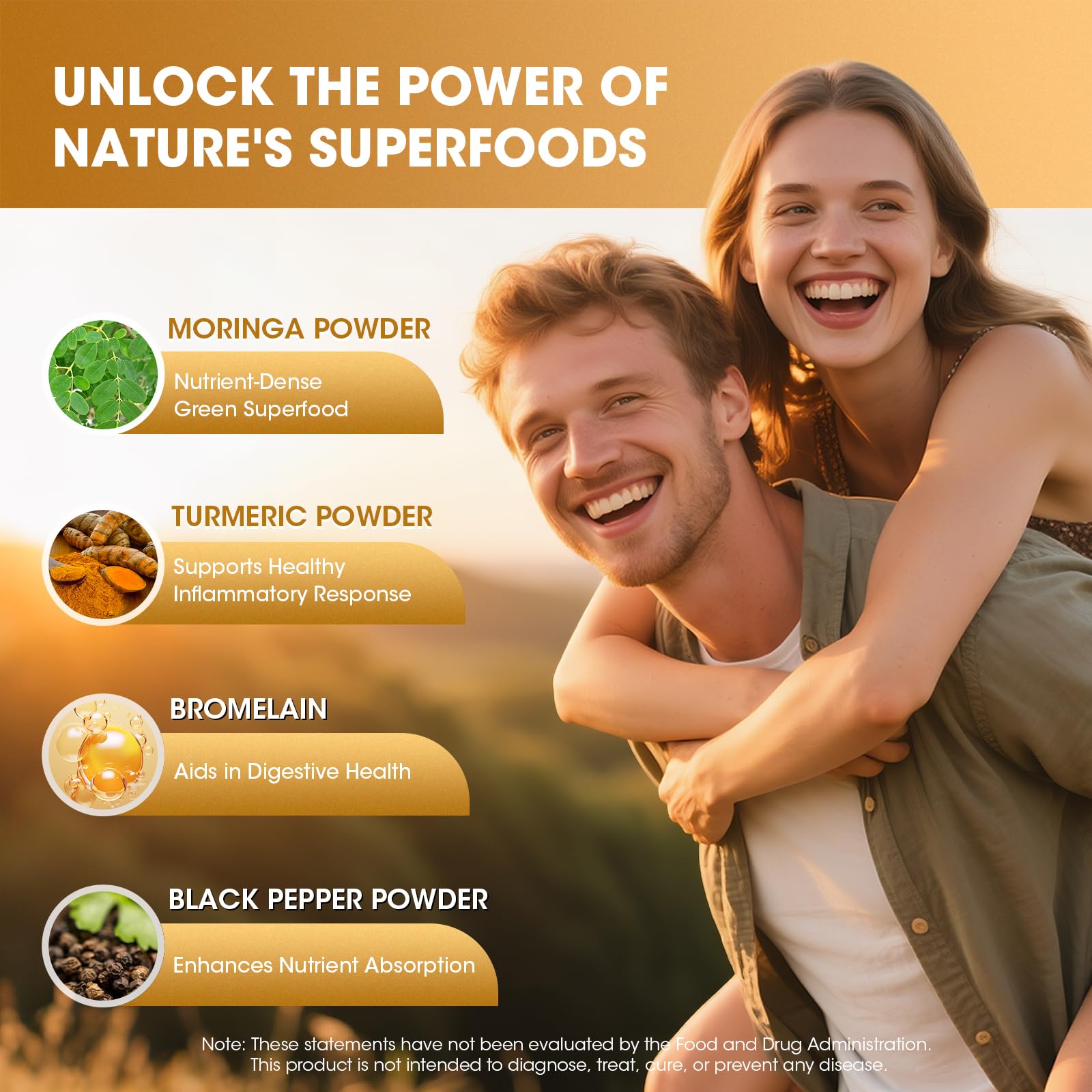 Catfit Moringa turmeric-curcumin capsule close-up with bioavailability boost.