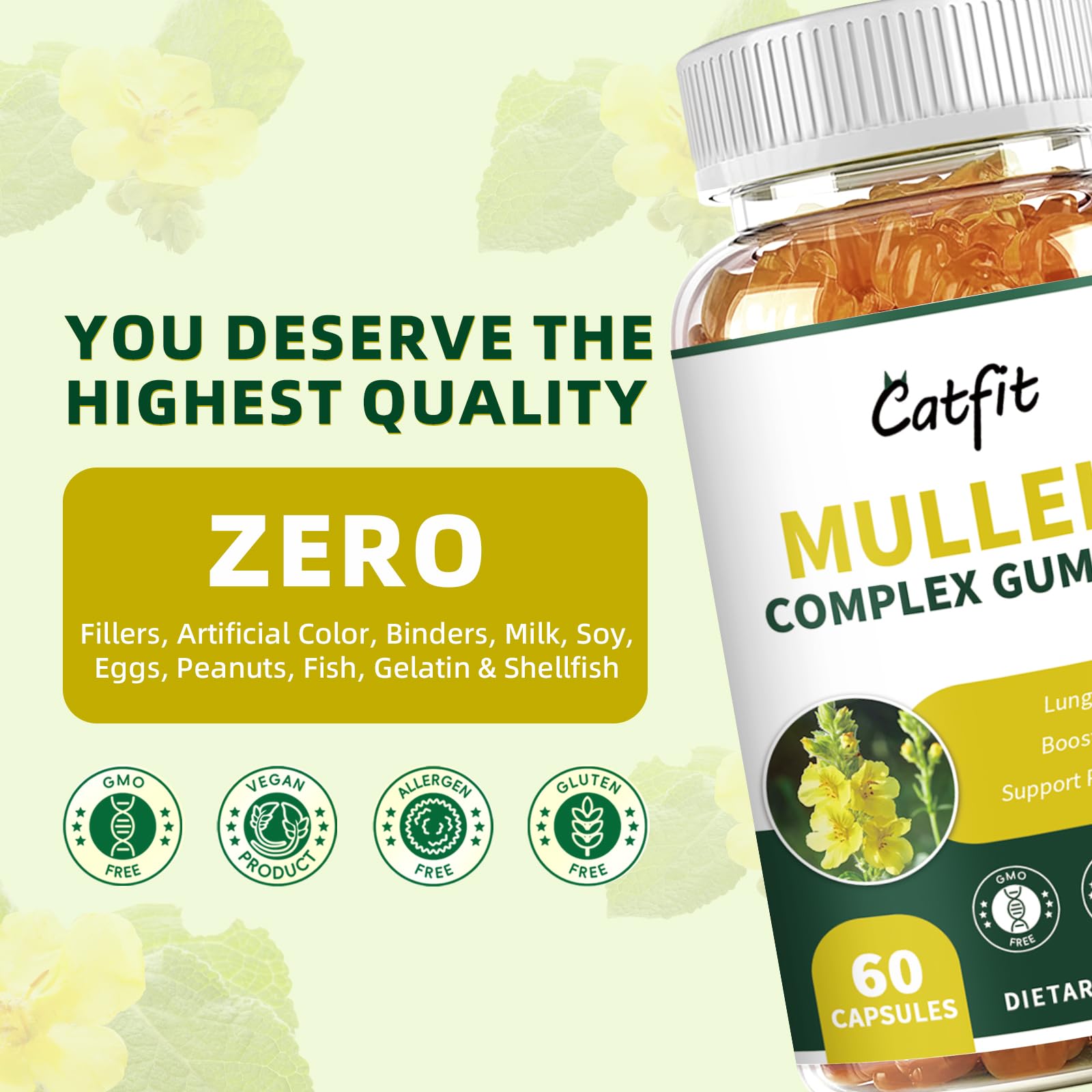 Catfit Mullein Gummies in-use scene suggesting daily routine