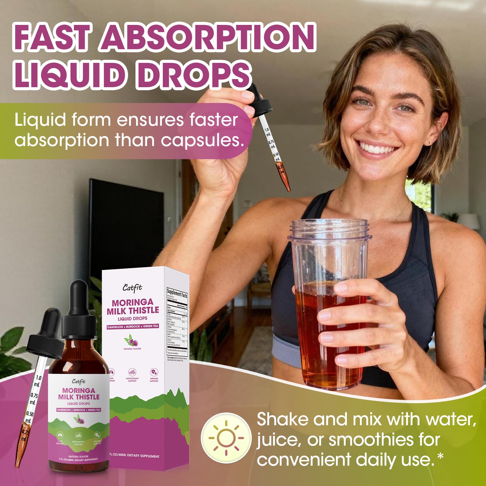 Catfit Non-GMO, alcohol-free plant-based formula for daily wellness