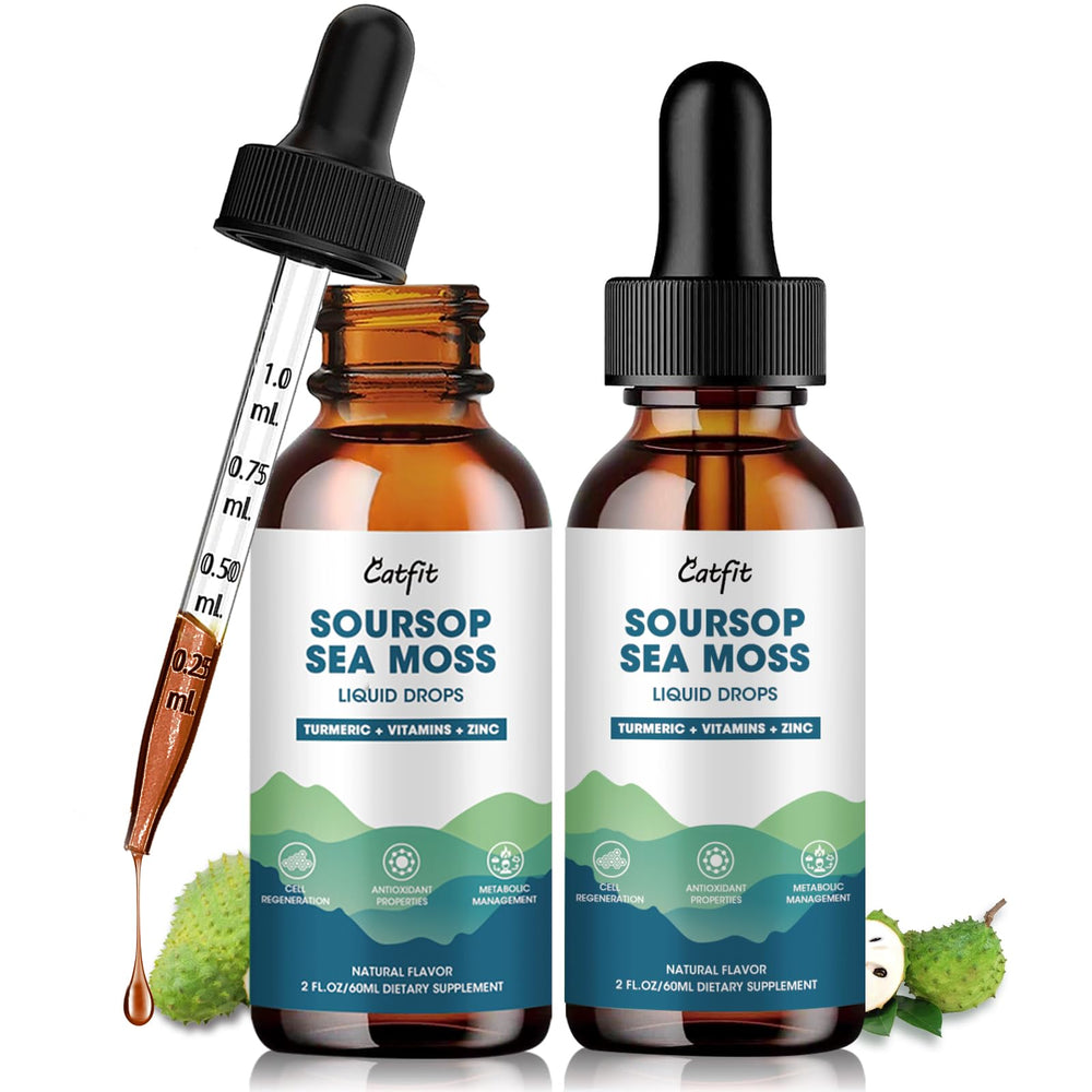 Catfit Soursop liquid drop bottle for daily wellness and easy dosing