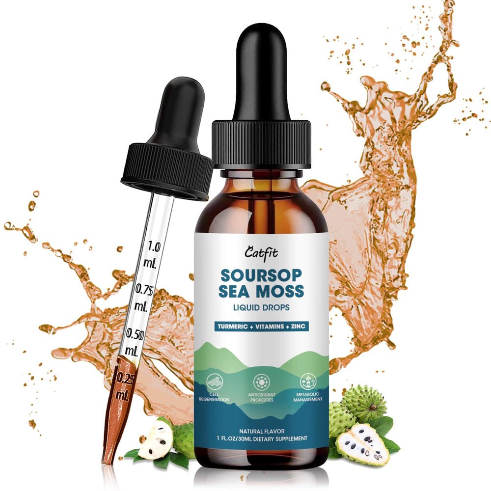 Catfit Soursop Liquid Drops bottle for easy daily wellness support