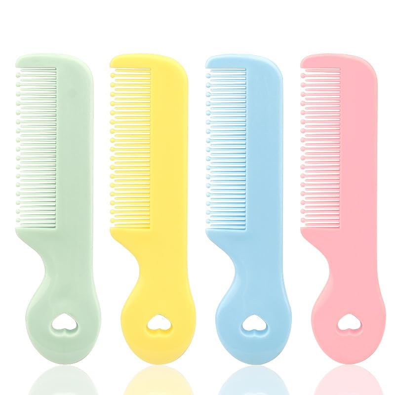 Cauaoa baby comb with round-tip bristles gentle on newborn scalps.