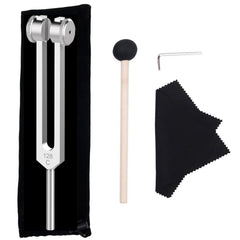 CBCJIEHUXL 128Hz tuning fork with mallet for precise sonic support at home