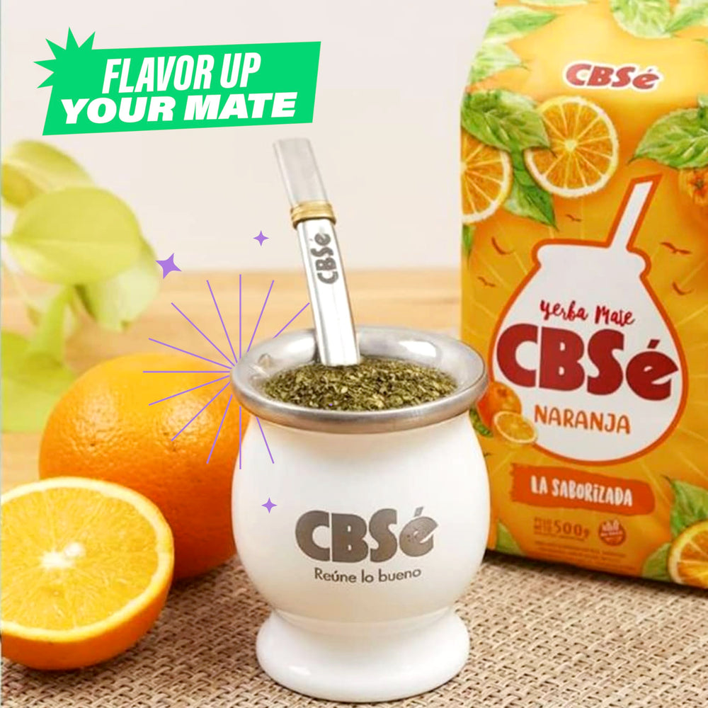 CBSé Orange Flavor brew close-up showing rich amber color