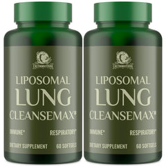 C Calthorvitana Liposomal Lung Cleansemax bottle with 120 capsules for daily use.
