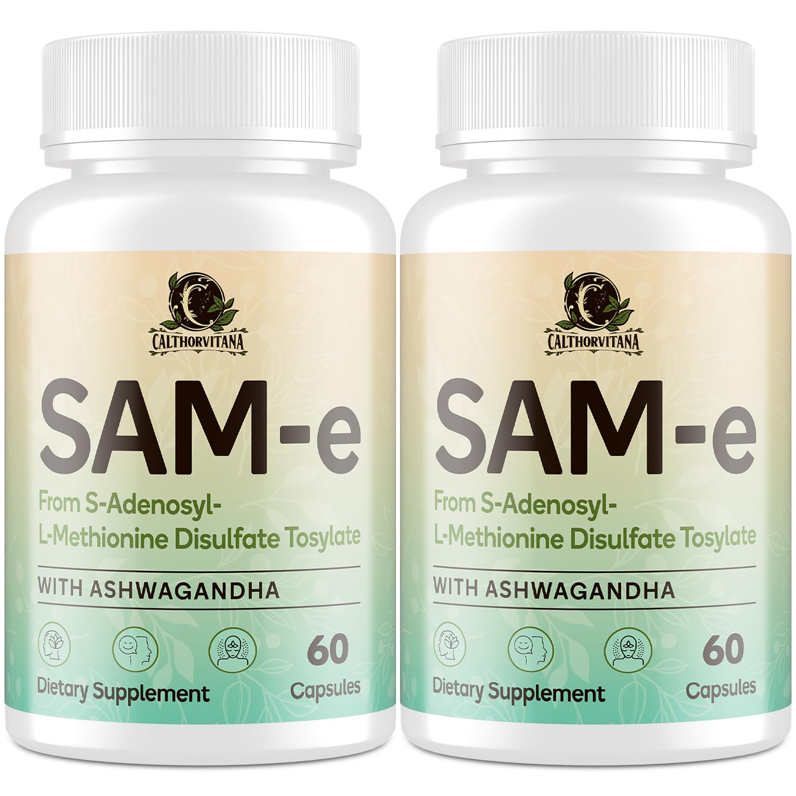 CCalthorvitana SAM-e bottle with capsules for daily wellness.