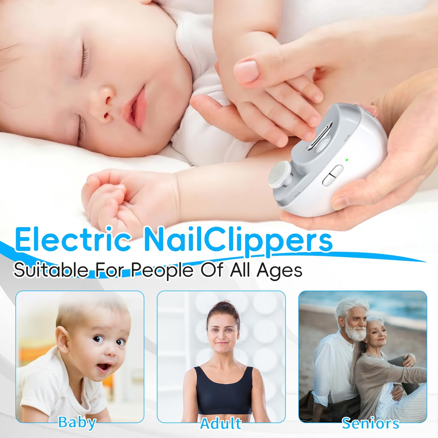 CCDobbs Baby nail trimming with LED light reduces risk of nicks during quiet evenings