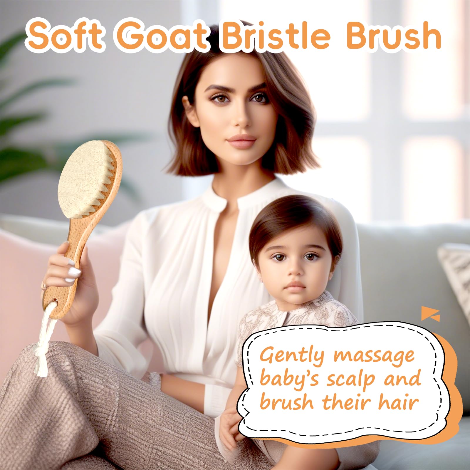 Ceavmlsr silicone brush for mild scalp washing and soothing cradle cap.