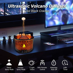 Cechlicht Volcano Diffuser 300ml tank supports longer diffusion sessions.