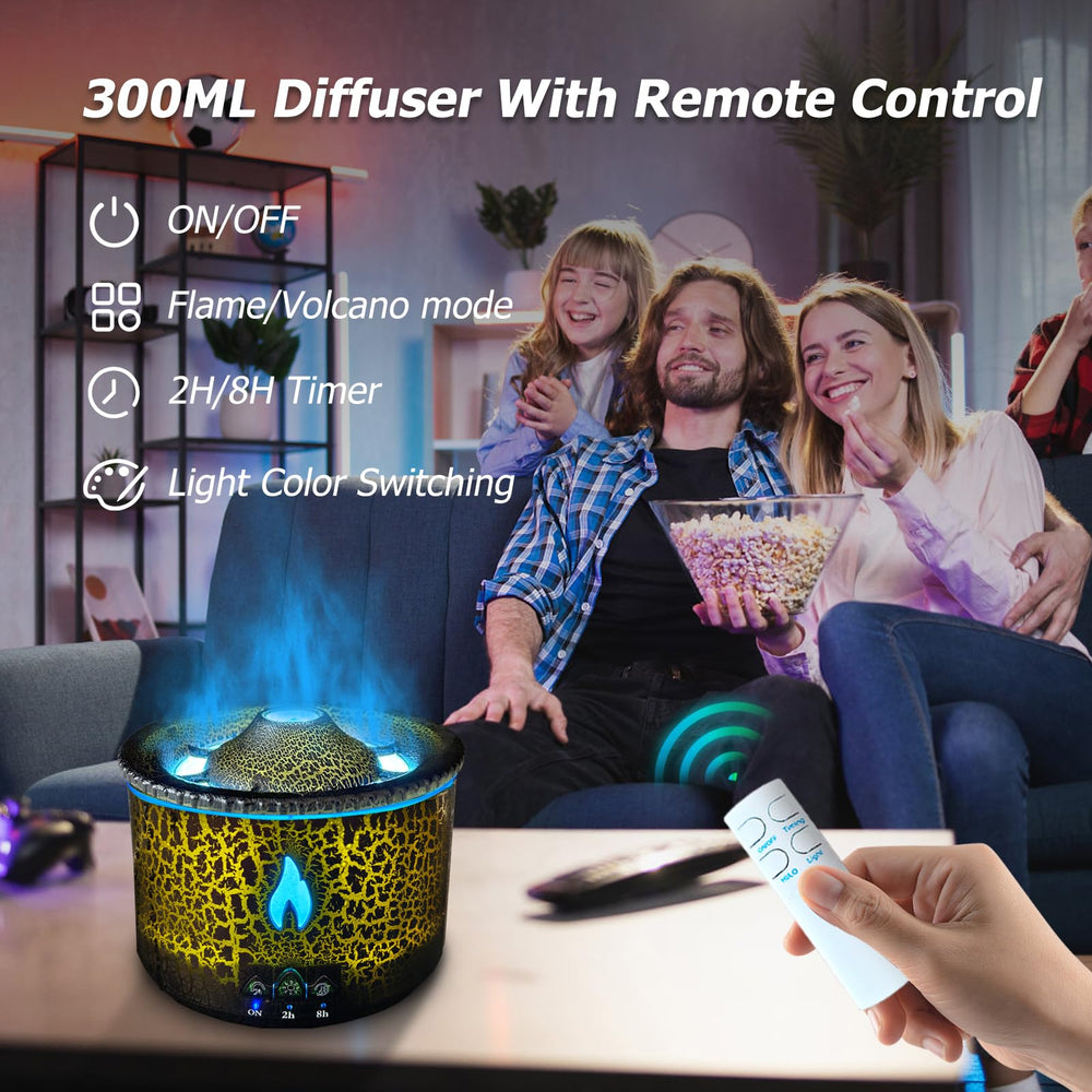 Cechlicht Volcano Diffuser volcano mist mode distributes fragrance evenly.