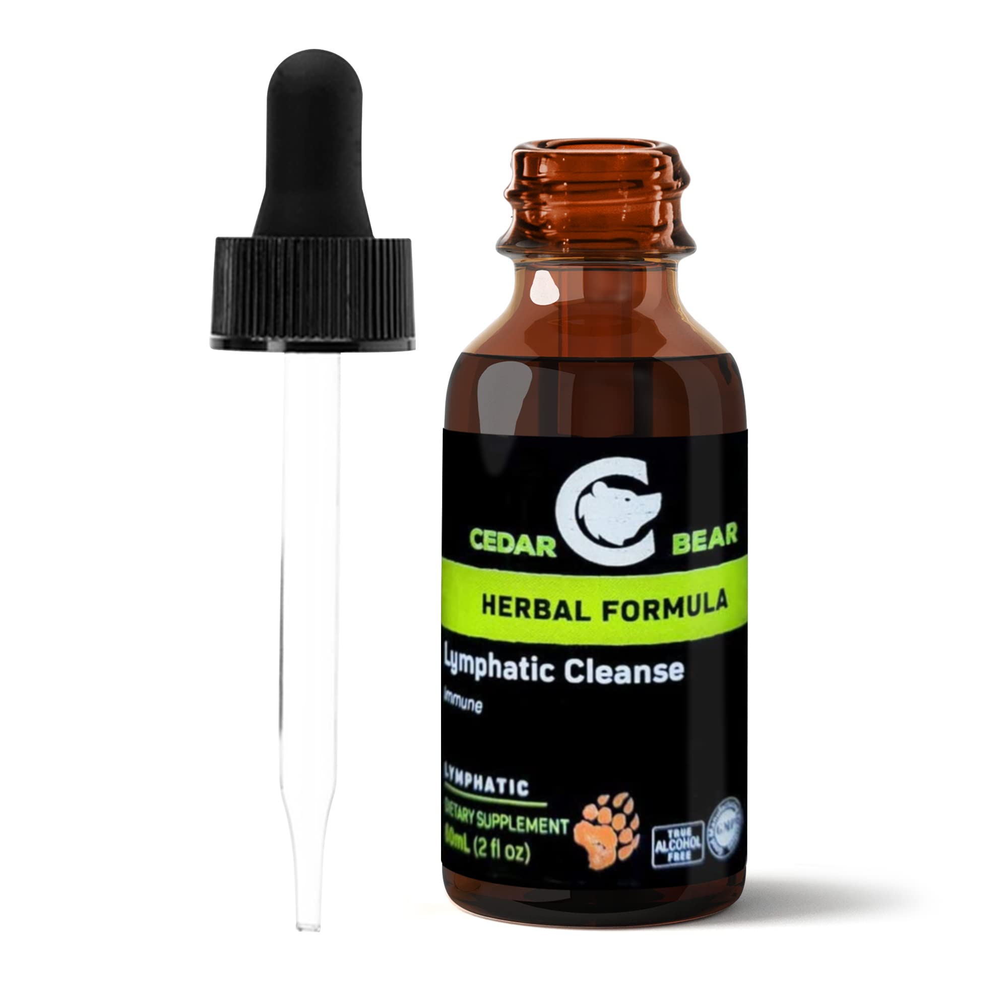 Cedar Bear Alcohol-free formula label emphasizes gentle use