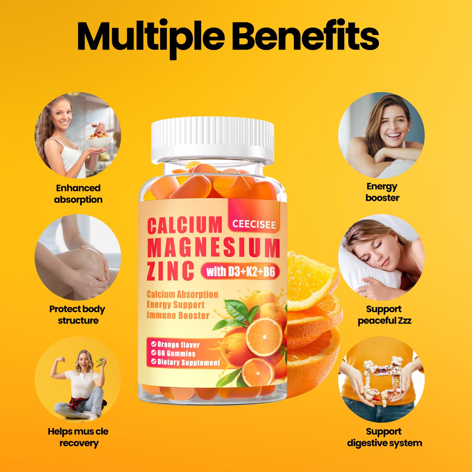 Ceecisee gummies daily-dose image illustrating two gummies for consistent intake