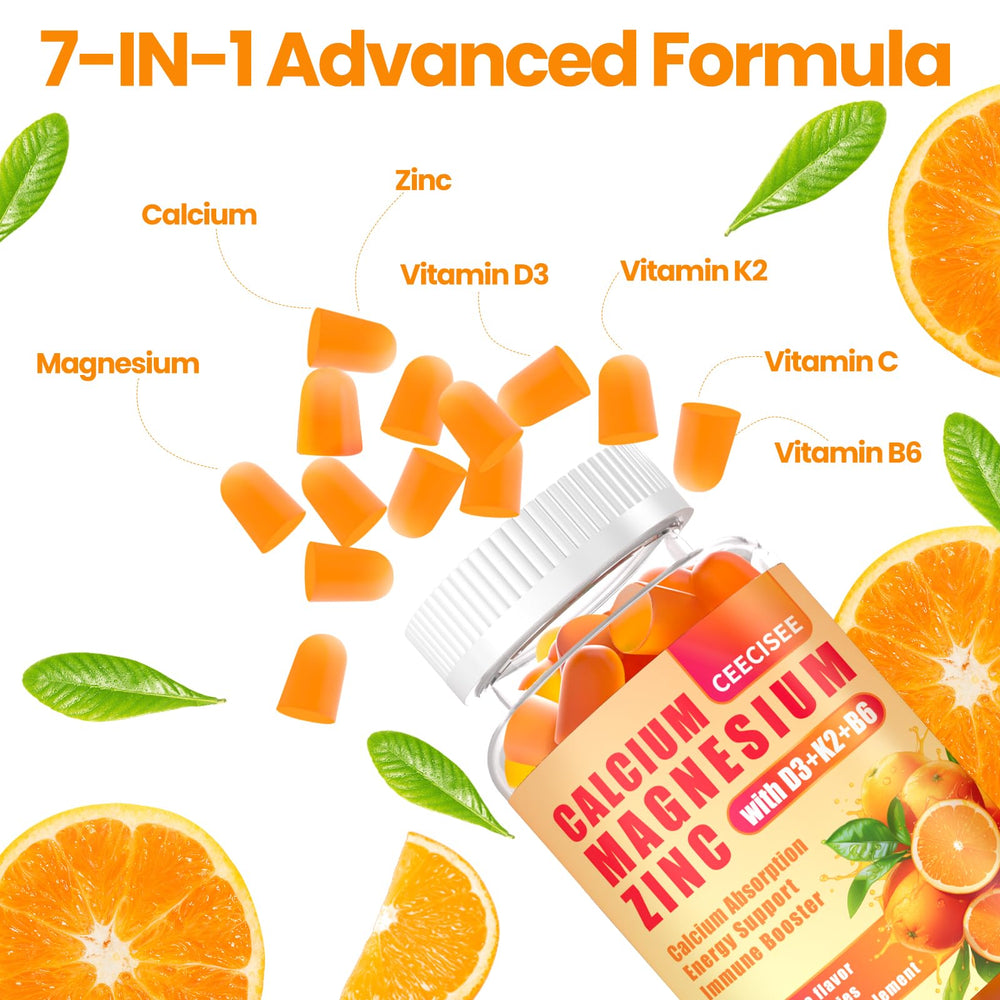 Ceecisee calcium magnesium zinc gummies ingredients panel to help informed supplement choices