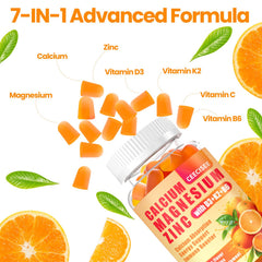 Ceecisee calcium magnesium zinc gummies ingredients panel to help informed supplement choices