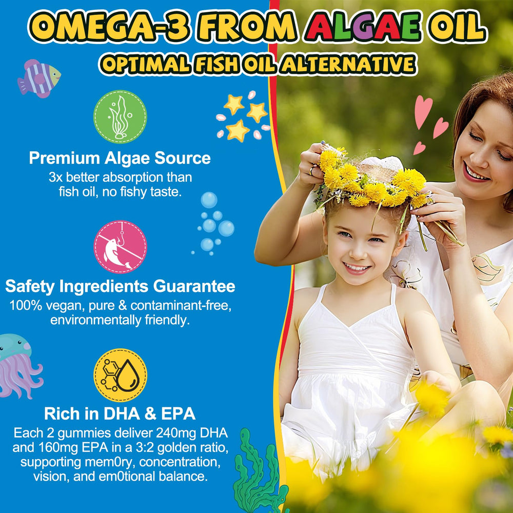 Ceecisee vitamins ingredients—DHA and calcium support healthy growth.