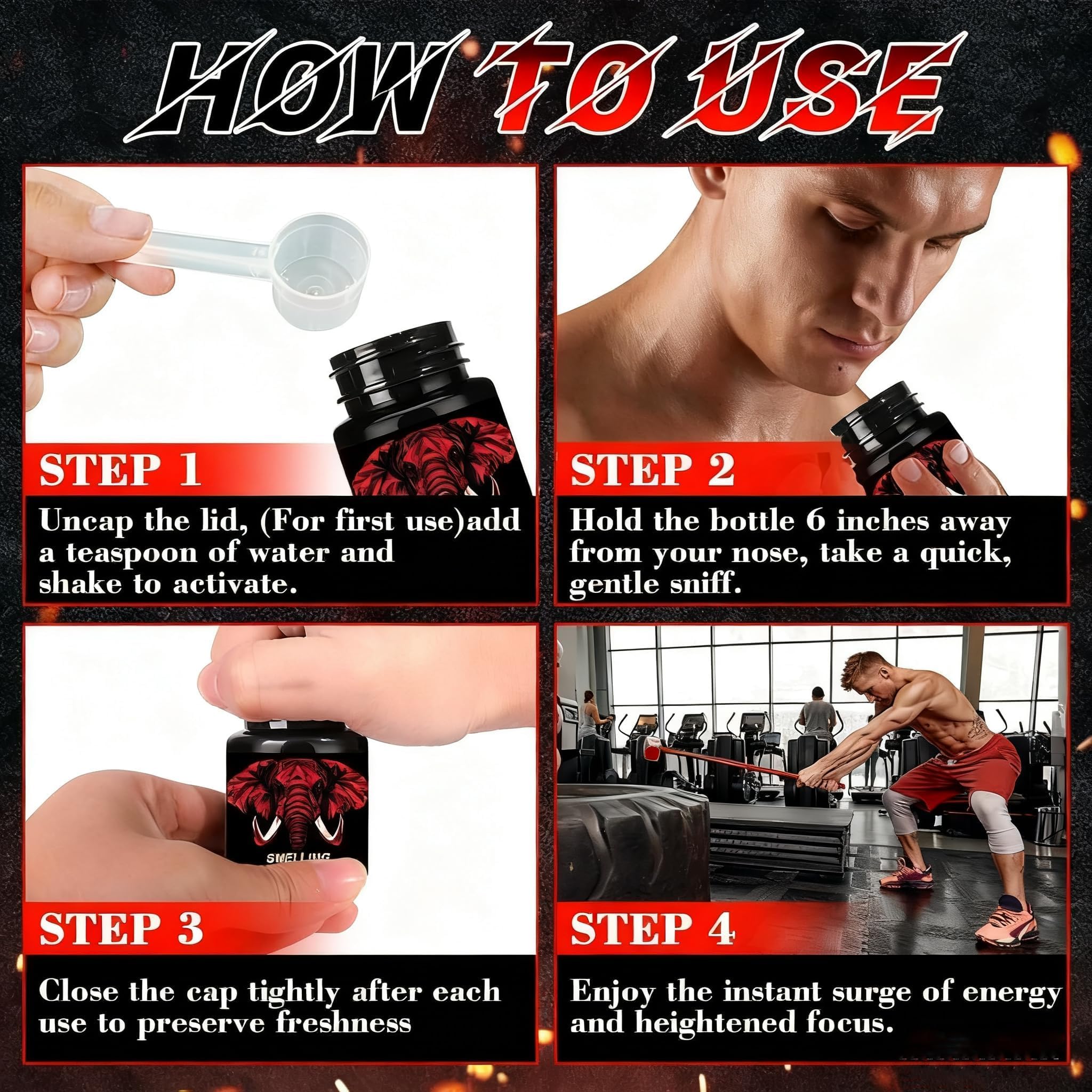 CEGWISP smelling salts fragrance inhalation boosting focus during drills