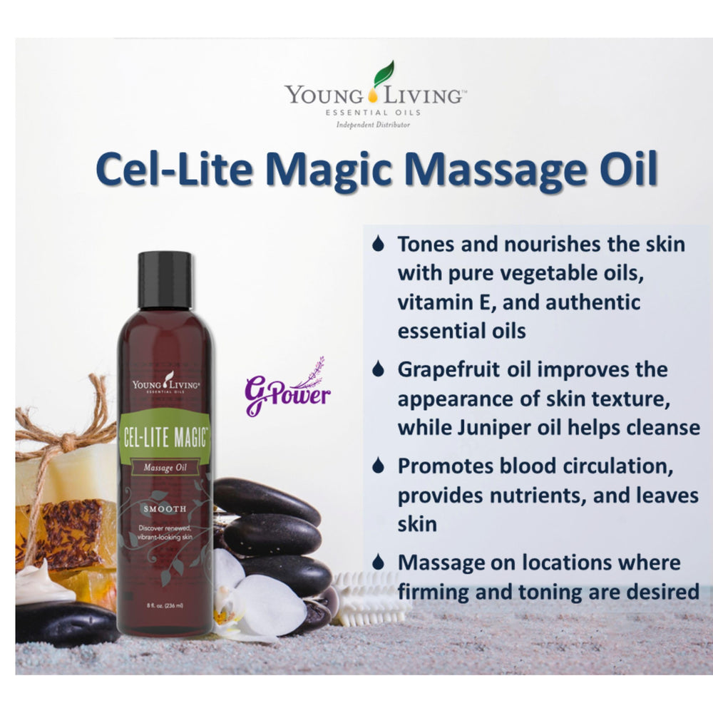 Cel-Lite Magic after-shower application hydrates skin for refreshment.