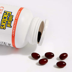 Celadrin esterified fatty acids capsules closeup for cushion-like joint support