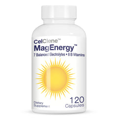 CELCLENE MagEnergy 7 bottle pour shows easy hydration with electrolytes for daily workouts.