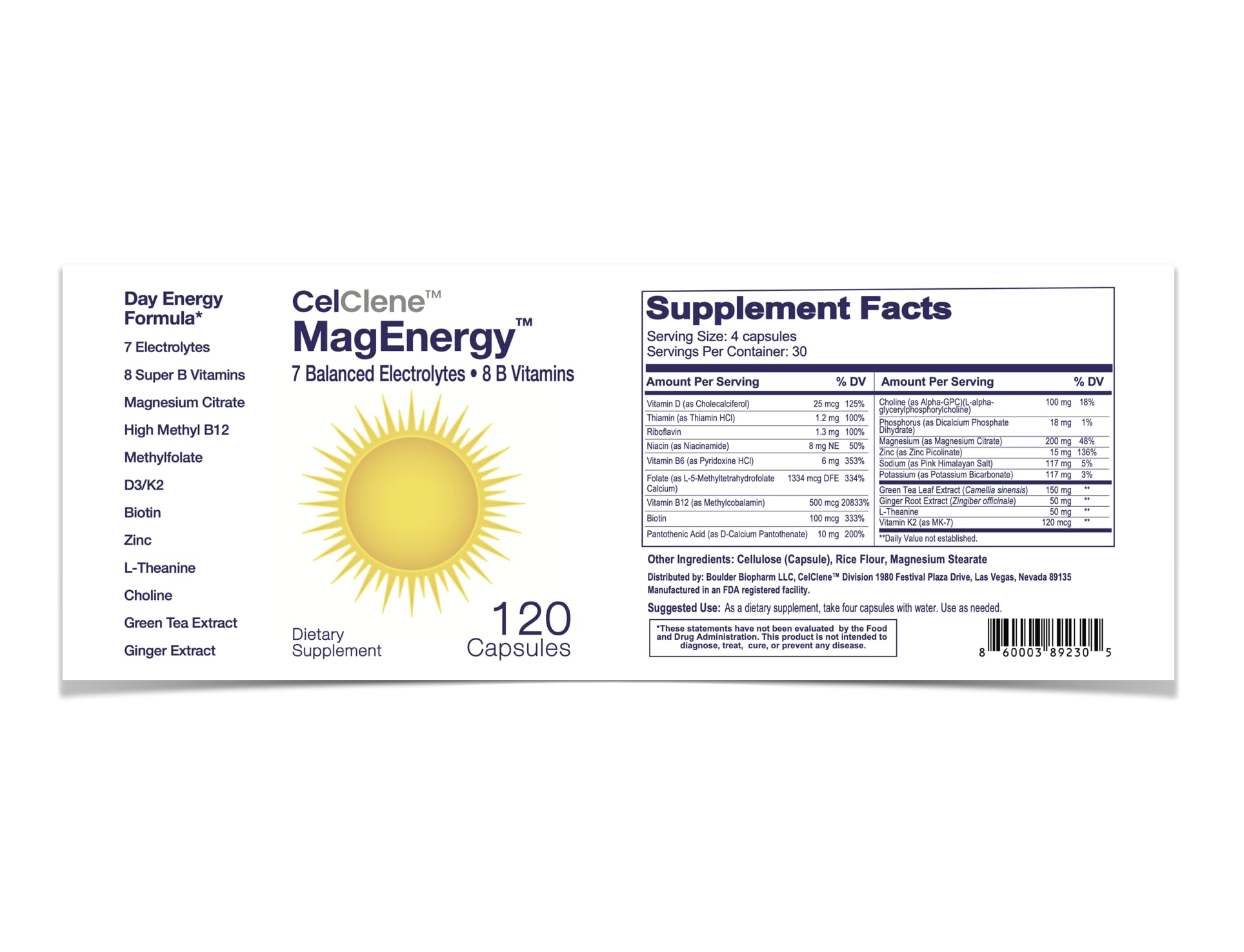 CELCLENE MagEnergy 7 dosing scoop illustrates accurate daily use for optimal hydration.