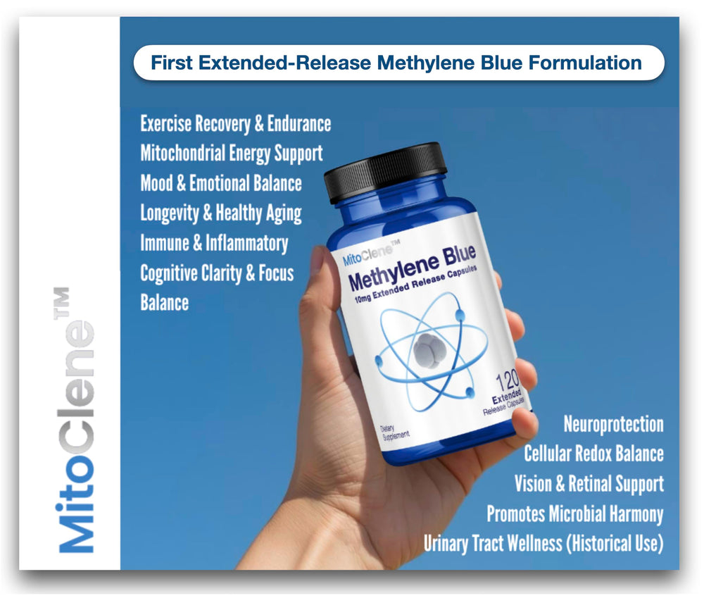 CELCLENE MitoClene bottle front view with label and dosage details