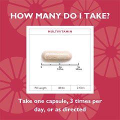 Celebrate Bariatric Multivitamin dosing pack showing three daily intakes.