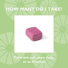 Celebrate Bariatric Supplements soft chew dispensing jar demonstrates easy daily intake