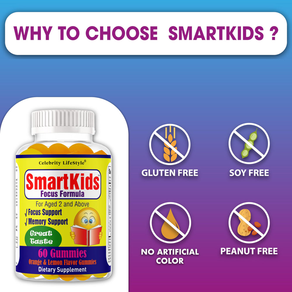 Celebrity LifeStyle Product SmartKids daily-use chewables for busy mornings.