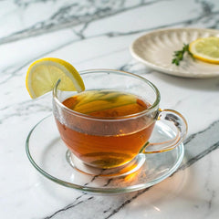 Gluten-free Celestial Seasonings decaf green tea label indicating natural ingredients.