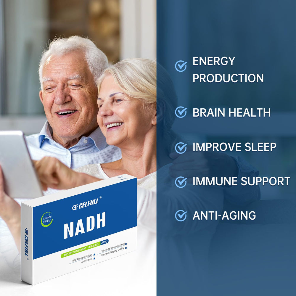 CELFULL NADH four-layer coating graphic illustrating stable absorption