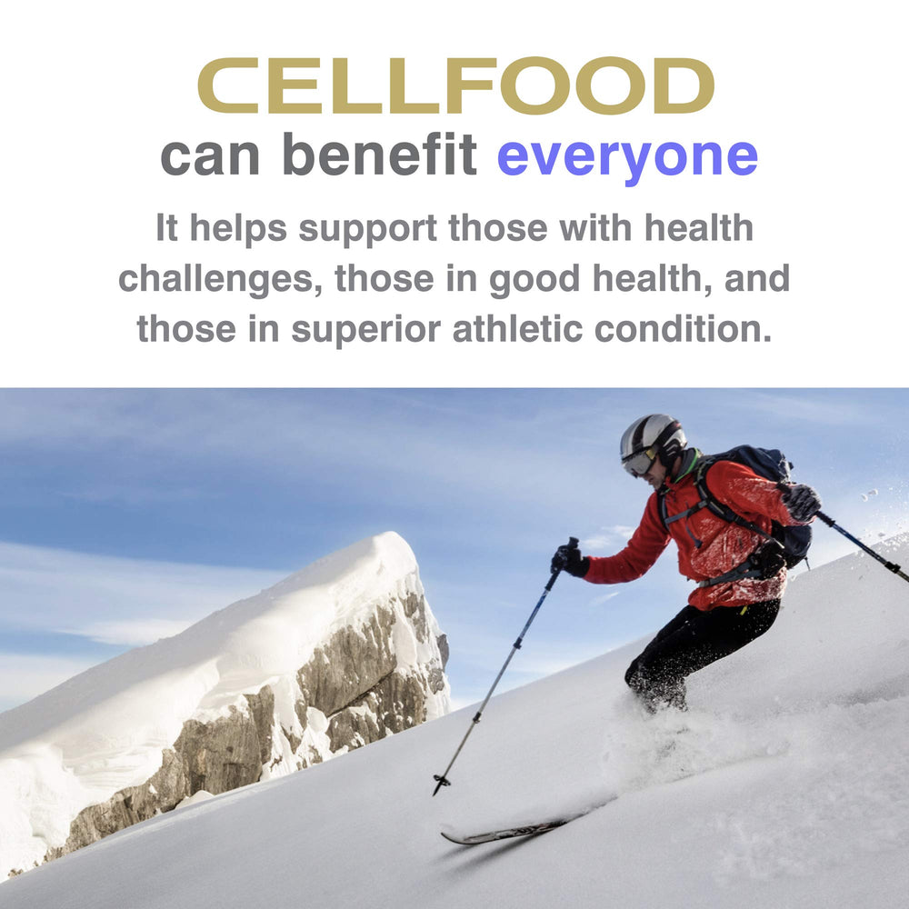 Cellfood Oxygen Boost bottle held in hand for travel-friendly size