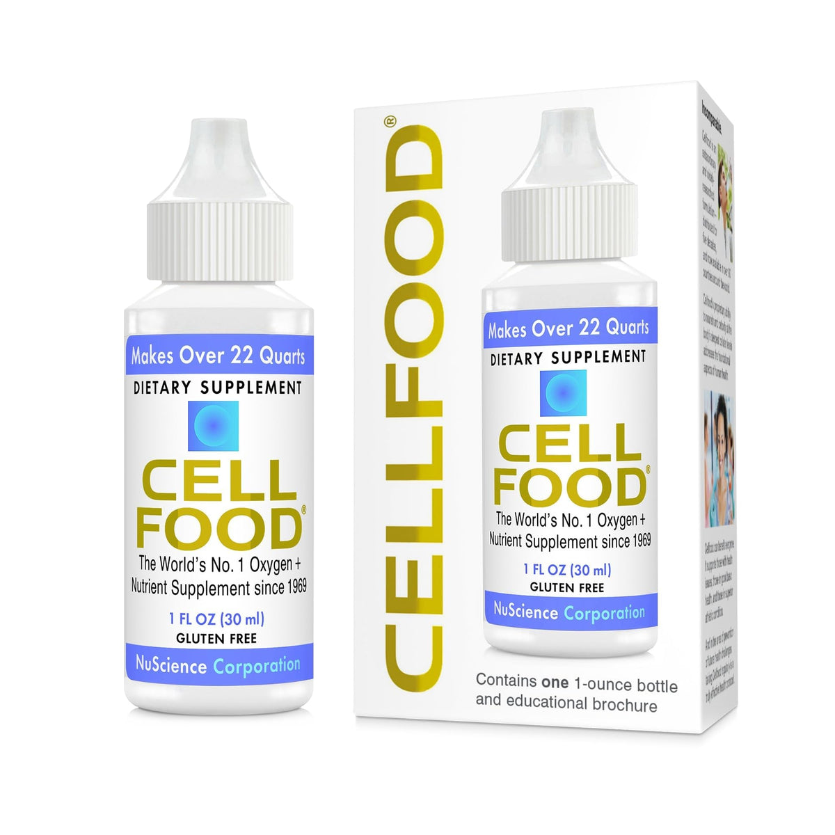 Cellfood Oxygen Boost bottle for easy dosing and day-long energy support.