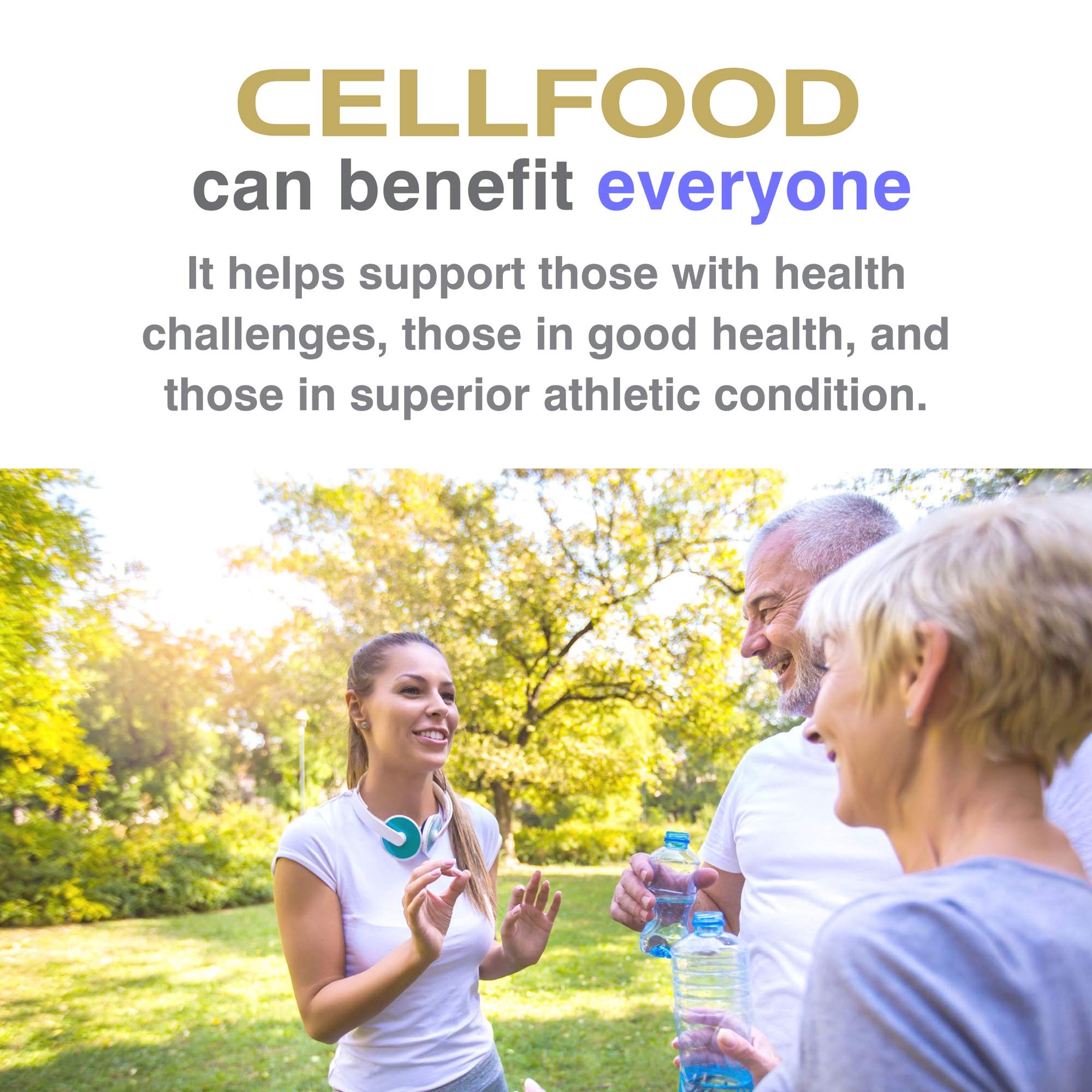 Travel-friendly bottle of Cellfood Oxygen Boost for on-the-go