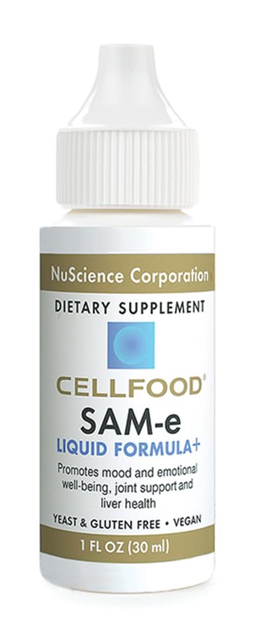 Close-up of dropper with Cellfood SAM-e liquid for precise dosing
