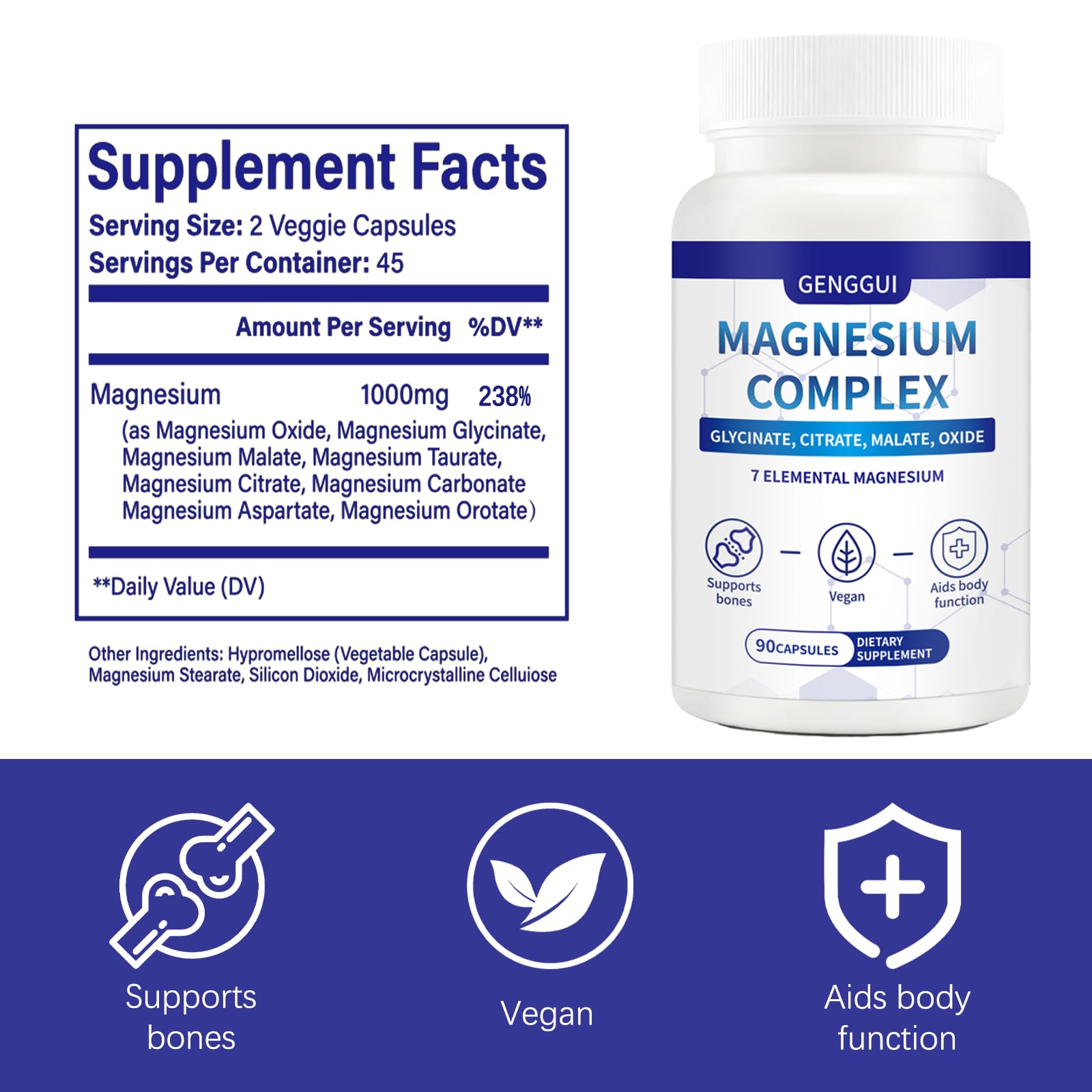 CellJuvMax Magnesium Complex capsules close-up highlighting easy swallowing