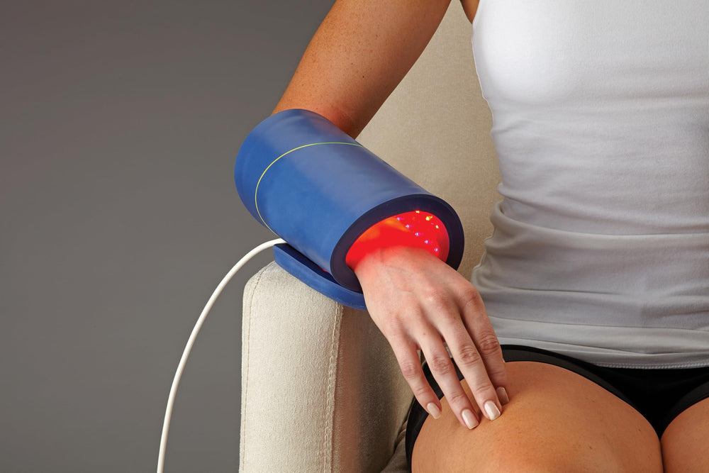 Celluma Home Aches & Pain mode targets neck and shoulders